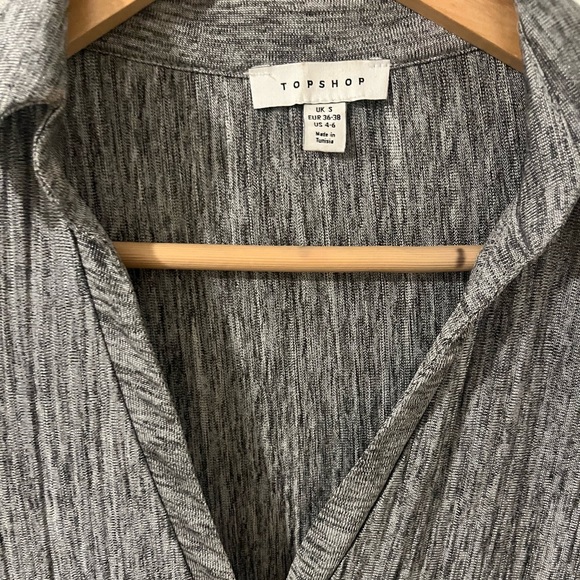 Topshop Plisse Collard Midi Column Dress - Picture 5 of 7